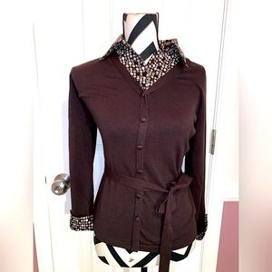 Notations brown sweater size small